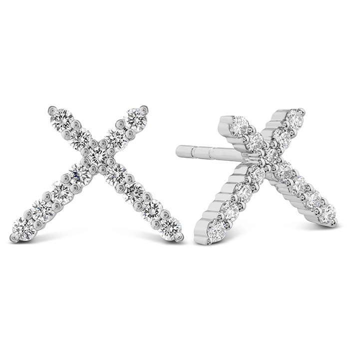 Luna Intercross Diamond Earrings .21-.25ctw approx.